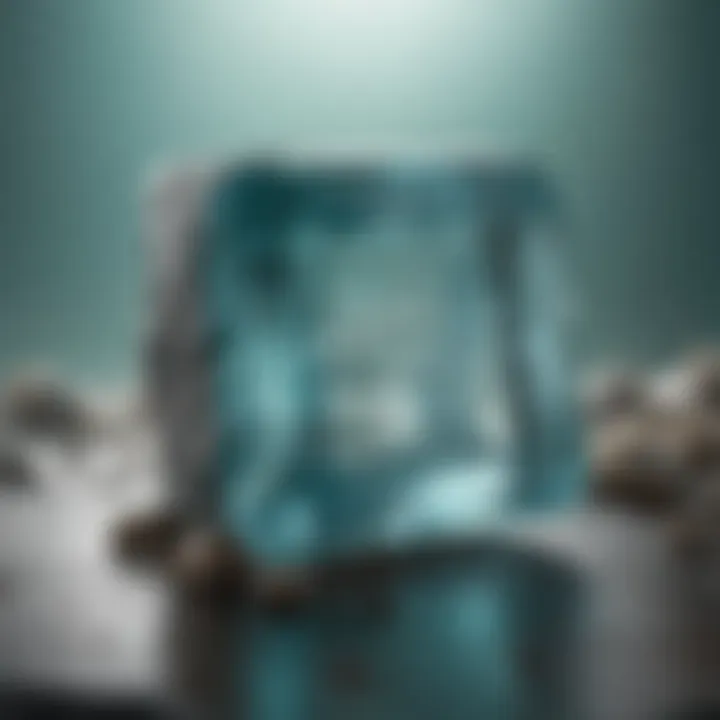 Aquamarine Beryl Stone in Serene Oceanic Tones