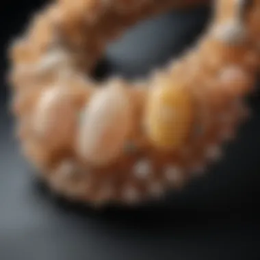 Artisan-crafted jewelry featuring Caribbean calcite beads, emphasizing craftsmanship and design