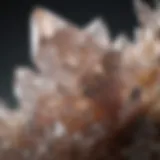 Close-up of Drewsey quartz showcasing its unique crystalline structure