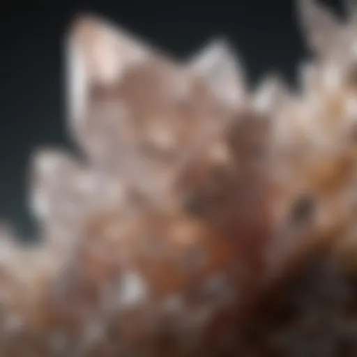 Close-up of Drewsey quartz showcasing its unique crystalline structure