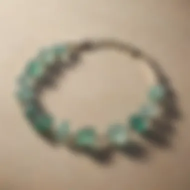 Fashionable Sea Glass Bracelet Chic flat sea glass bracelet design