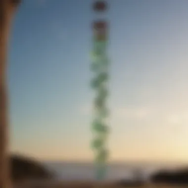 Mesmerizing Sea Glass Wind Chime Stunning flat sea glass wind chime