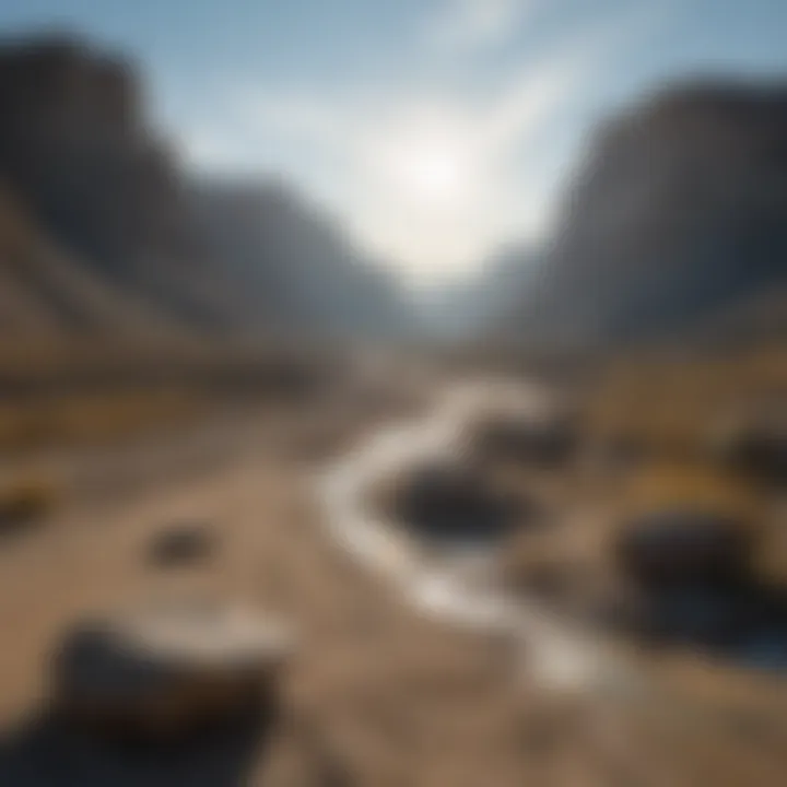 An expansive view of a renowned fossil site in Alberta