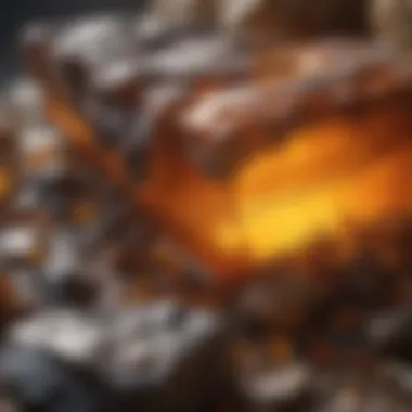 Geological Context of Amber Formation Geological layers revealing amber deposits