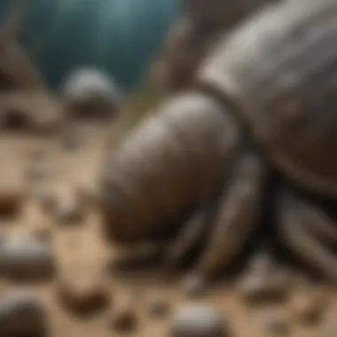 Ecological Impact of Trilobites Illustration depicting the ecological role of trilobites in the Paleozoic Era