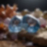 Shimmering Gemstones in Natural Setting