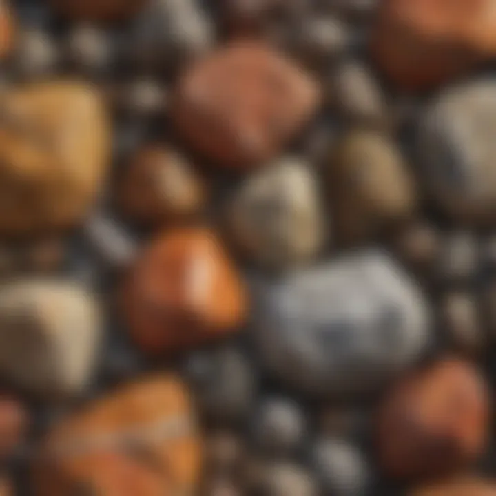 An array of rock types associated with diamond deposits