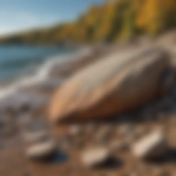 An illustration of the geological timeline depicting the evolution of Lake Superior's rocks.