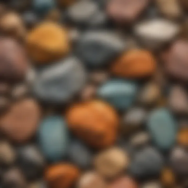 A detailed close-up of unique mineral compositions found in Lake Superior.