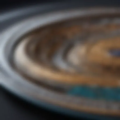 Close-up view of a hi-tech flat lap showcasing its unique design features