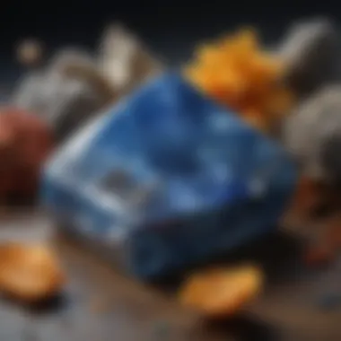 Dumortierite Slab: Unveiling the Beauty of Blue Enchanting Azure Dumortierite Slab