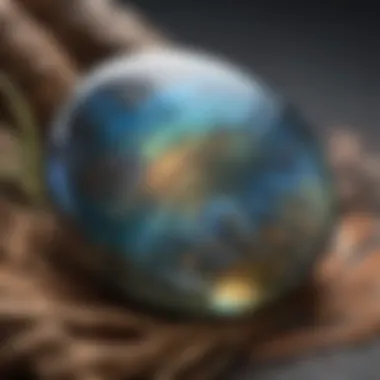 Labradorite Palm Stone: A Spectacle of Color Play Mesmerizing Labradorite Palm Stone