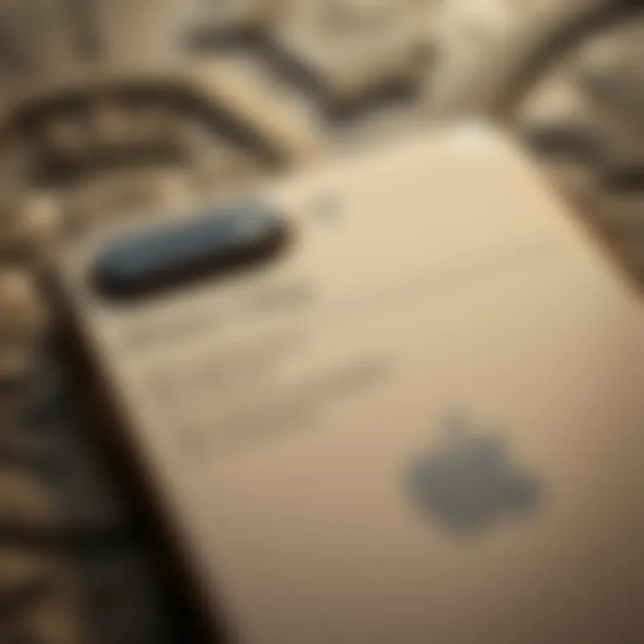 Key Specifications of Apple iPhone 7 Plus Close-up of iPhone 7 Plus specifications highlighting key features