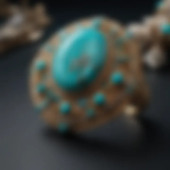 Artifacts featuring Otteson turquoise in exquisite jewelry pieces