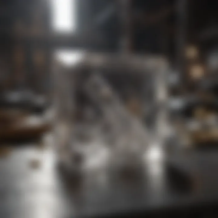 Quartz used in high-tech electronic devices emphasizing its industrial significance