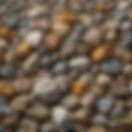 Different types of rock tumbling grit displayed for comparison