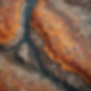 A detailed map highlighting areas rich in geological diversity