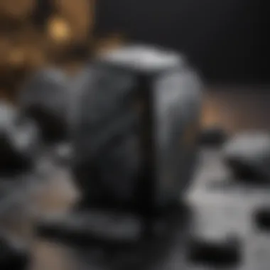 Shungite and Electromagnetic Fields An artistic representation of electromagnetic fields surrounding a shungite stone