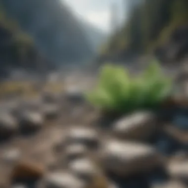 Natural jade deposits in the British Columbia landscape