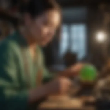 Artisans Crafting Exquisite Jade Jewelry Artisans crafting jade jewelry with precision