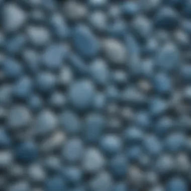 Collector's Showcase of Light Blue Stones Display of light blue stones in a collector's showcase, emphasizing their aesthetic appeal and value