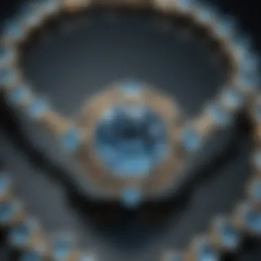 Jewelry Featuring Light Blue Clear Stones Elegant jewelry pieces made from light blue clear stones highlighting their beauty and craftsmanship