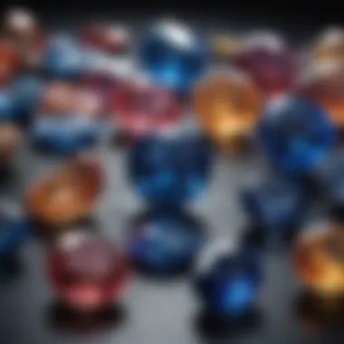Natural vs. Synthetic Sapphires An illustrated guide comparing natural sapphires and their synthetic counterparts, showcasing key differences.