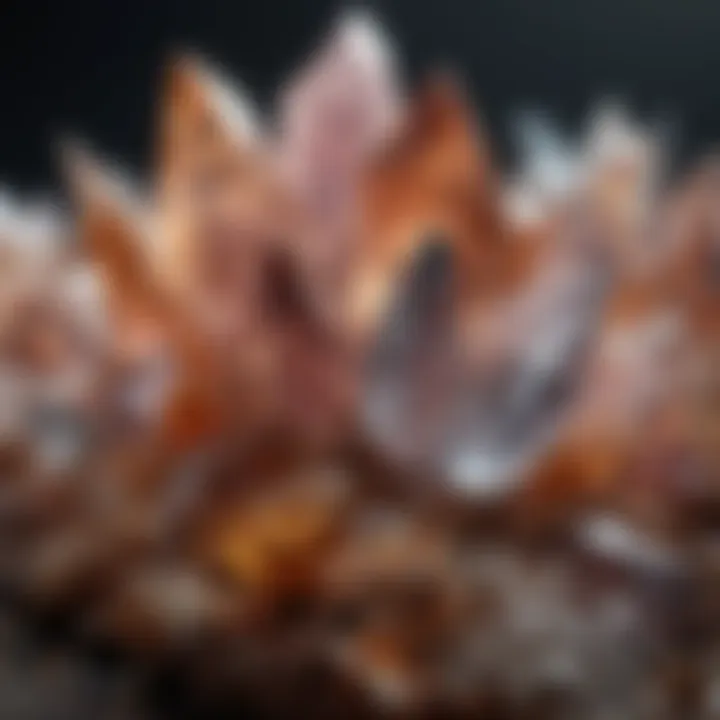 A serene setting showcasing crystals used in wellness practices