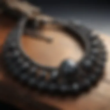 Artisan-crafted hematite jewelry emphasizing its aesthetic appeal