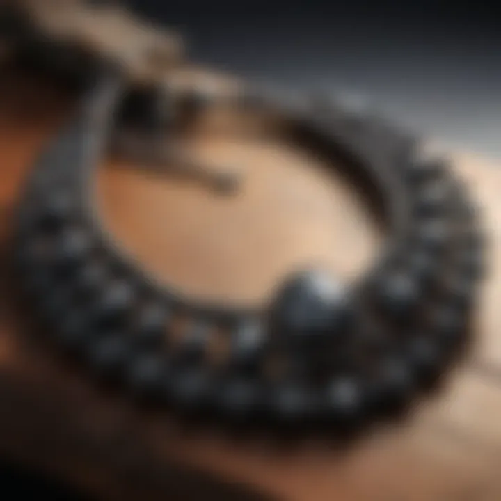 Artisan-crafted hematite jewelry emphasizing its aesthetic appeal