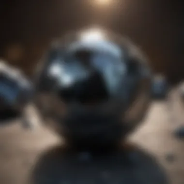Hematite stone in a metaphysical setting, symbolizing its spiritual significance