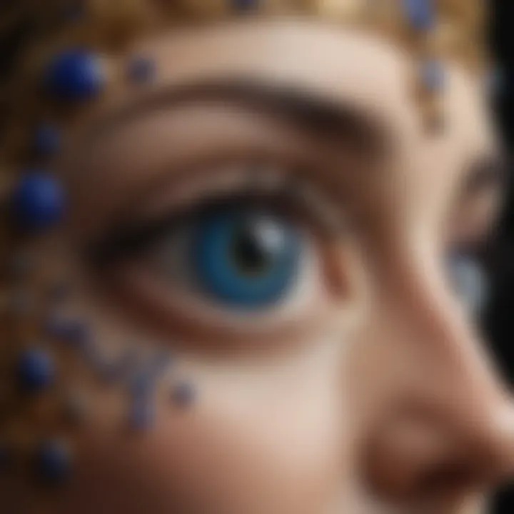 Cultural artifacts featuring lapis lazuli, representing its historical significance