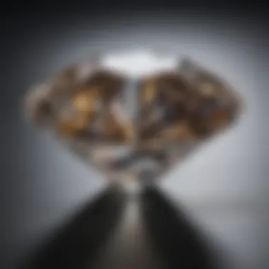 An informative chart displaying the diamond grading scale, highlighting cut, color, clarity, and carat weight.