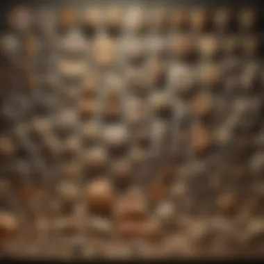 Diverse Fossil Collection in a Store An array of unique fossils displayed in a retail setting