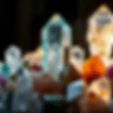 A stunning array of various crystal types arranged artistically.