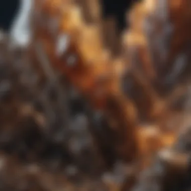 Geological formation of smoky quartz