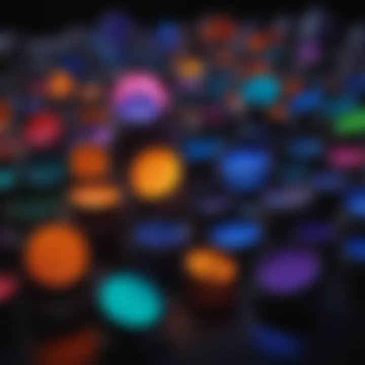 Different types of black lights available for collectors