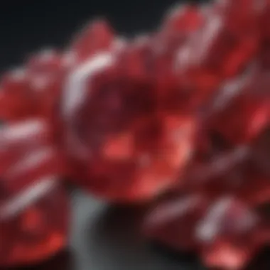 Red Beryl: The Rarest Red Gemstone A stunning display of red Beryl crystals