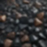 Various types of obsidian showcasing unique textures