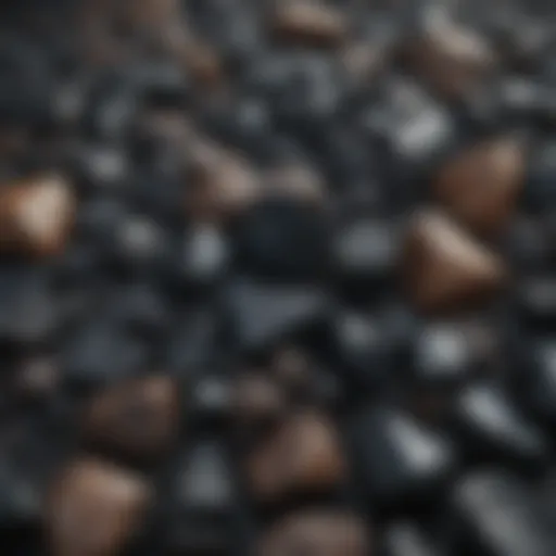Various types of obsidian showcasing unique textures