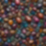 An exquisite collection of diverse gem stones showcasing their unique colors and cuts