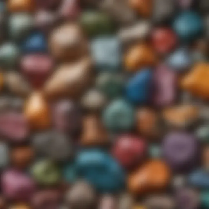 An assortment of colorful minerals collected from Virginia's landscapes
