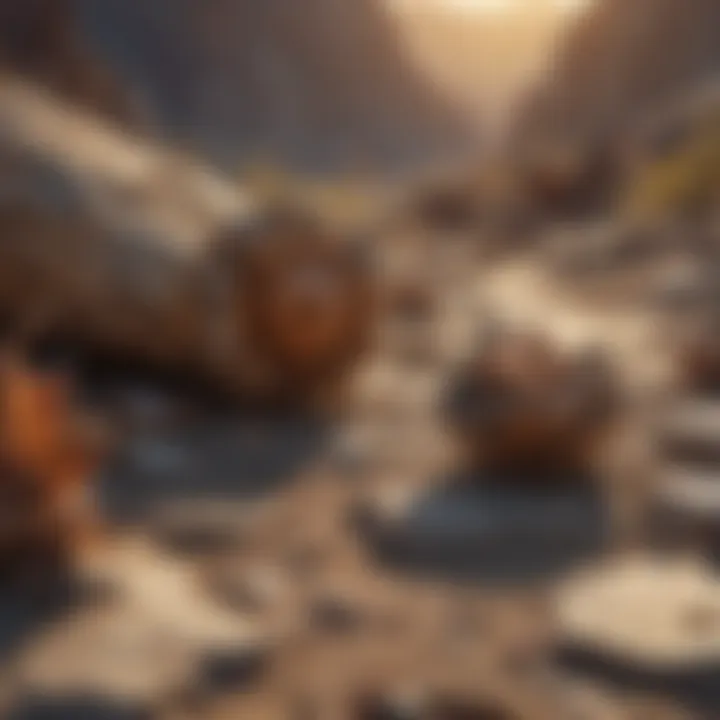 Ancient Wooden Fossils at Sunset Valley