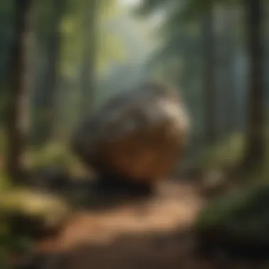 Whispering Woods Rock Formations Majestic Wooden Rock Formations in Whispering Woods