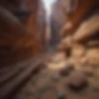Hidden Canyon Wooden Formation Wooden Geological Formation in Hidden Canyon