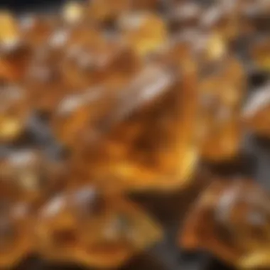 Radiant Citrine Crystals Sparkling Citrine Quartz Crystals in Geological Context