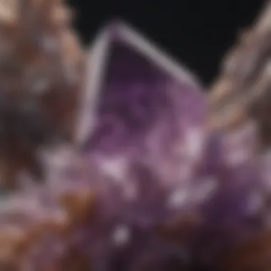 Amethyst Elegance Vibrant Amethyst Quartz Cluster Close-Up