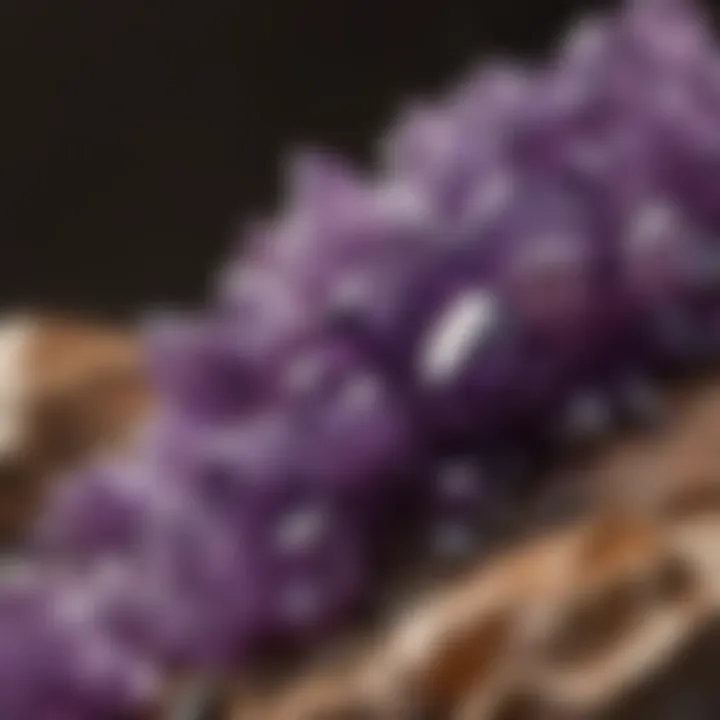 Exquisite Amethyst Cluster with vibrant purple hues under natural light