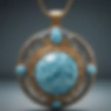 Masterful Artistry in Larimar Pendant Craftsmanship Exquisite Craftsmanship of Larimar Pendant