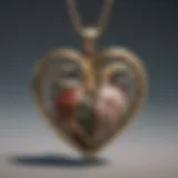 Exquisite Fossil Heart Necklace